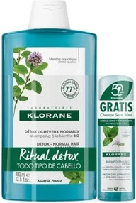 Klorane Ritual Detox Minze Shampoo & Trockenshampoo Set