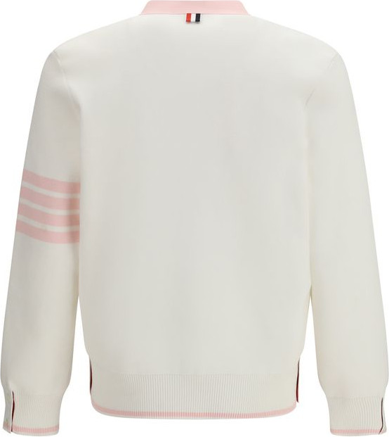 White Cotton Cardigan Thom Browne