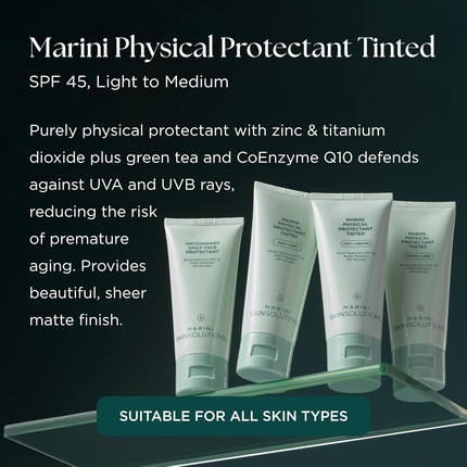 Marini Skin Solutions Physical Protectant Getönt Leicht bis Mittel Breites Spektrum Jan Marini