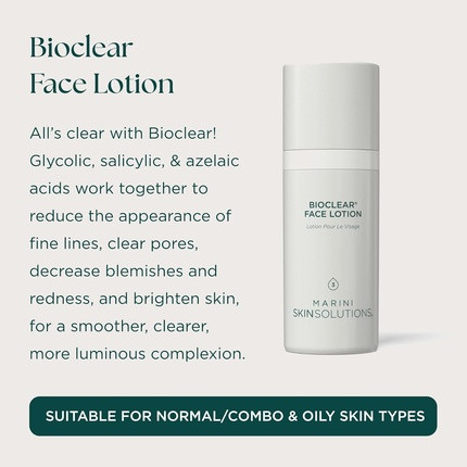 Lotion Jan Marini Marini Skinsolutions Bioclear Gesichtscreme mit dreifacher Säureformel