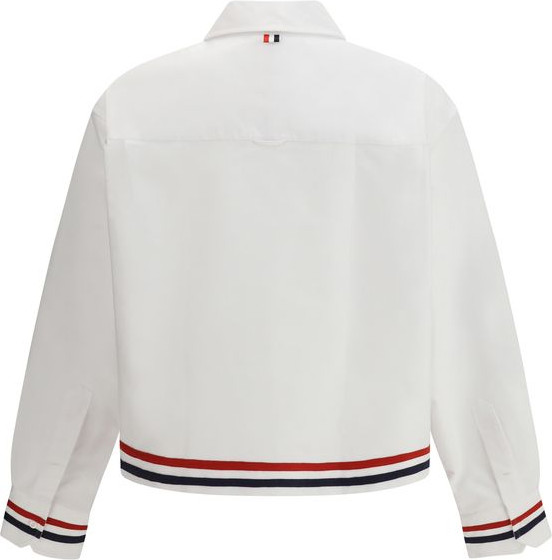 White Cotton Dress Shirt Thom Browne