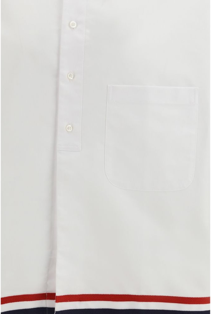 White Cotton Dress Shirt Thom Browne