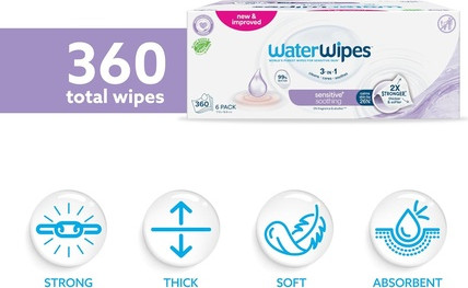 WaterWipes Sensitive Soothing Wipes
