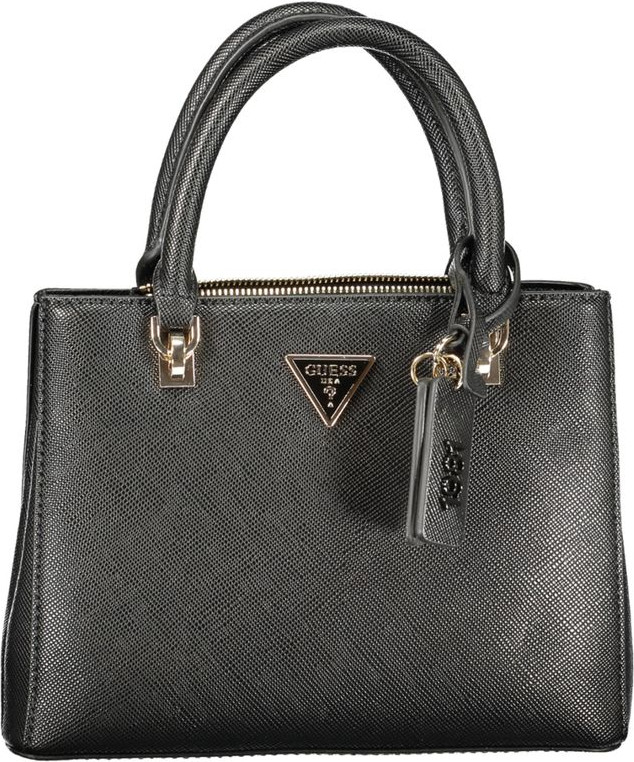 Black Polyurethane Women's Handbag Guess Shoes