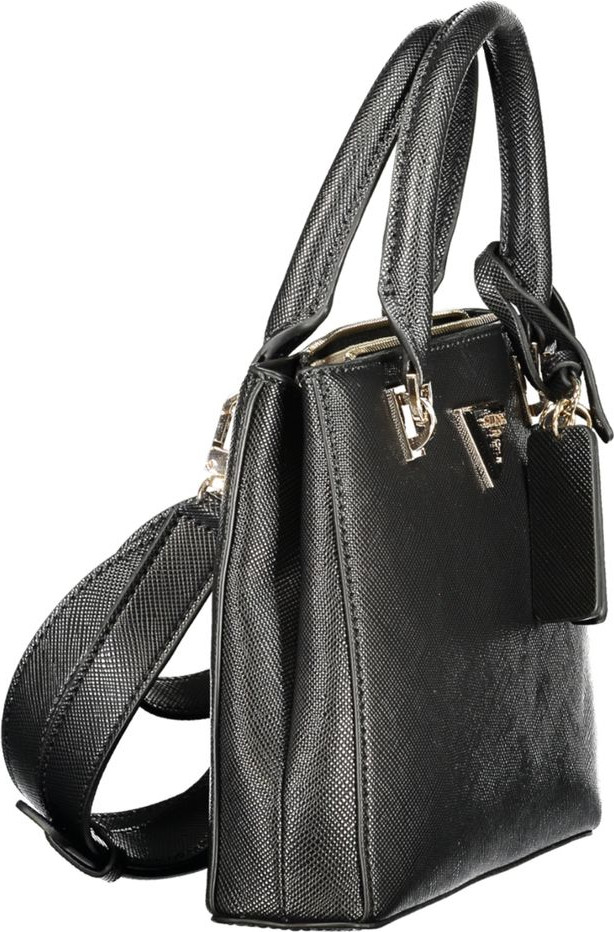 Black Polyurethane Women's Handbag Guess Shoes