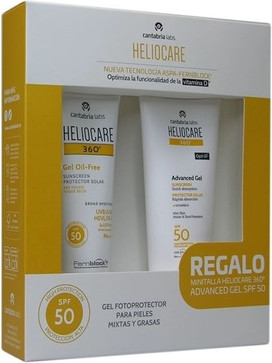 Face Sunscreen Heliocare Gel Oil Free Dry Touch Spf 50 Set