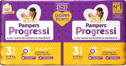 Pampers Progressi Midi Grösse 3