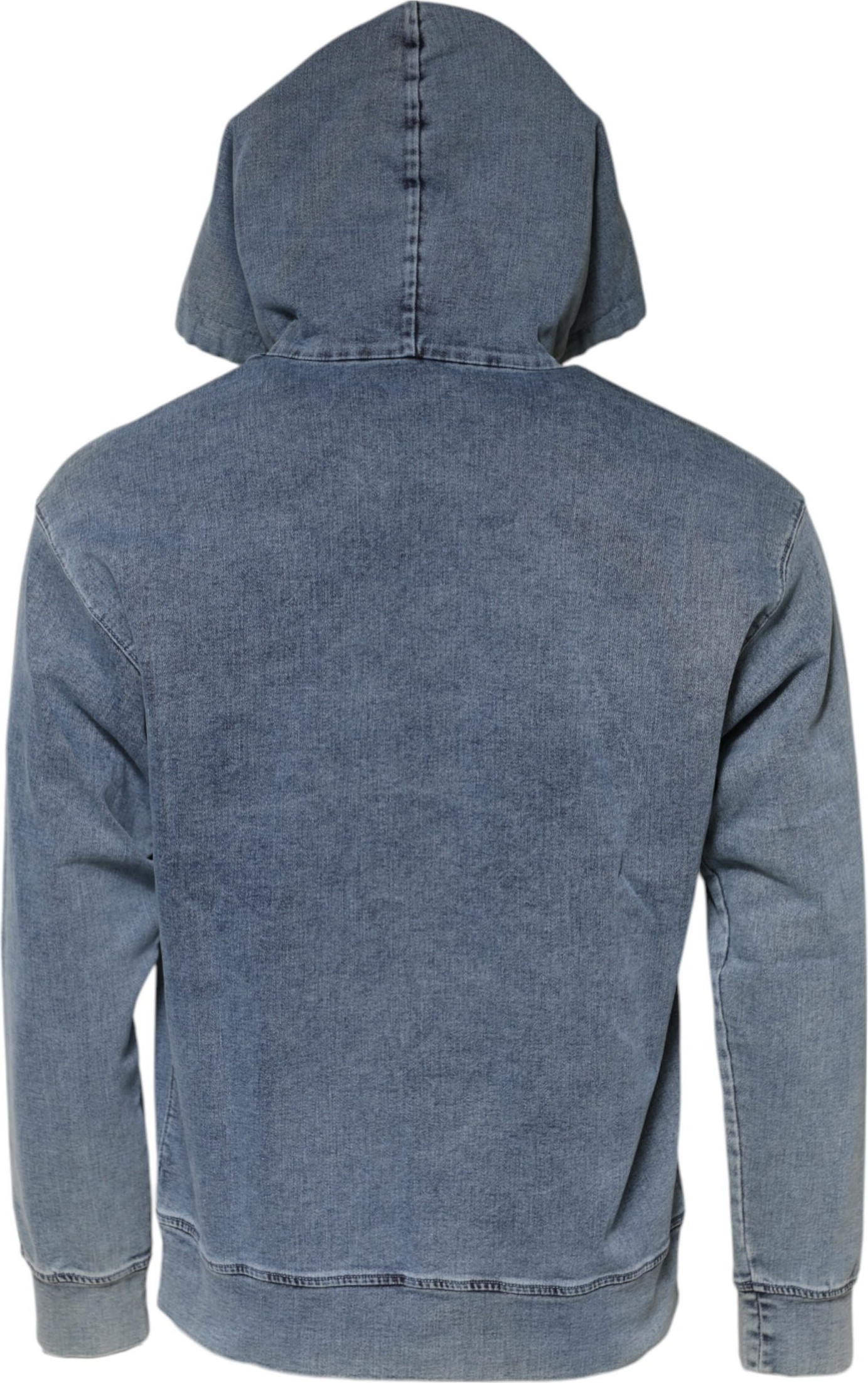 Blaues Baumwoll-Logo-Kapuzensweatshirt Dolce & Gabbana Pullover