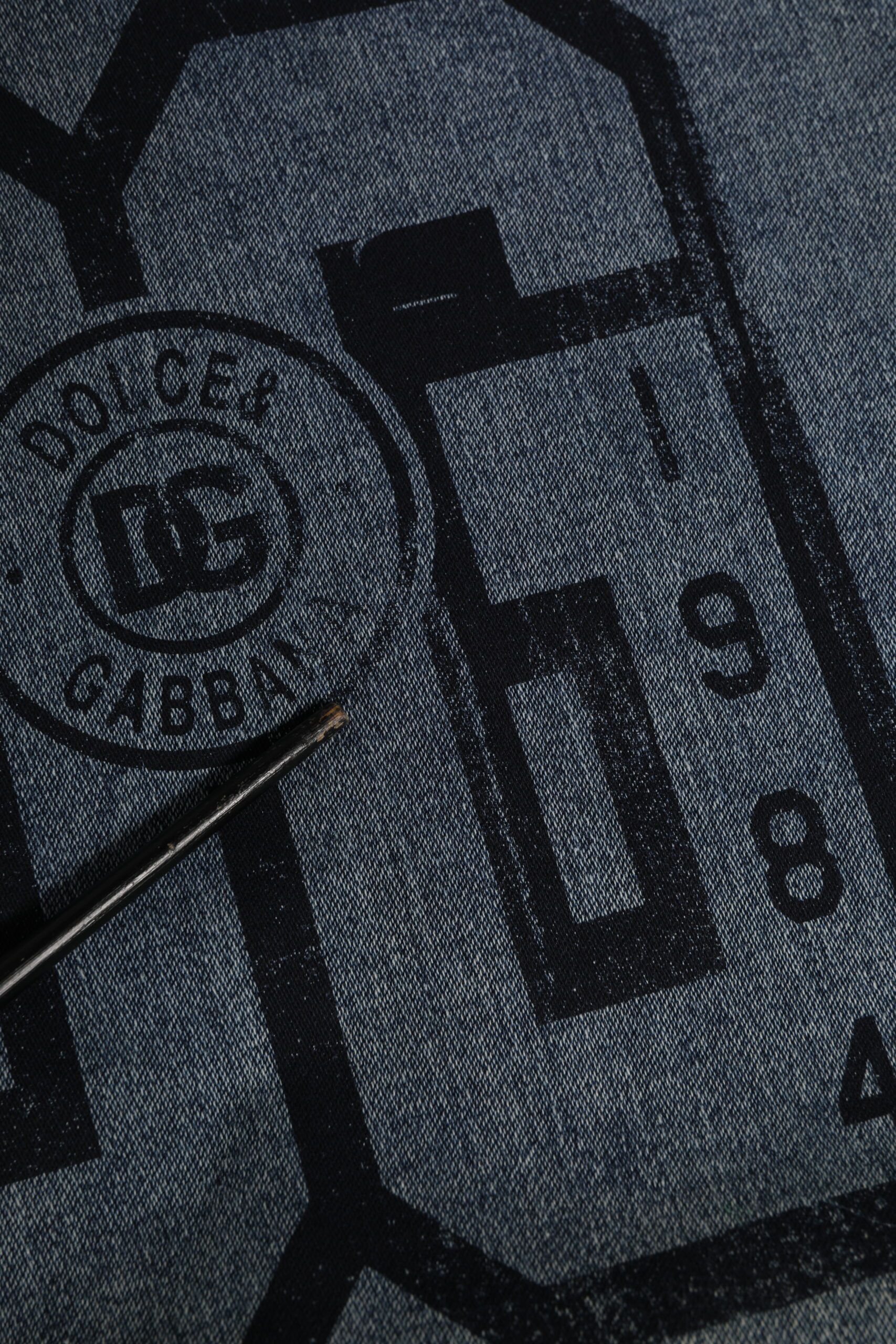 Blaues Baumwoll-Logo-Kapuzensweatshirt Dolce & Gabbana Pullover