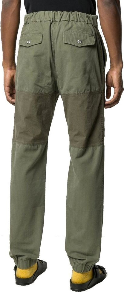 Bicolor Cotton Cargo Pants