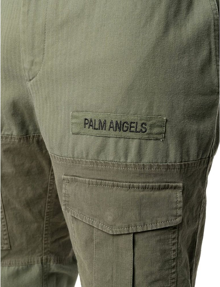 Bicolor Cotton Cargo Pants