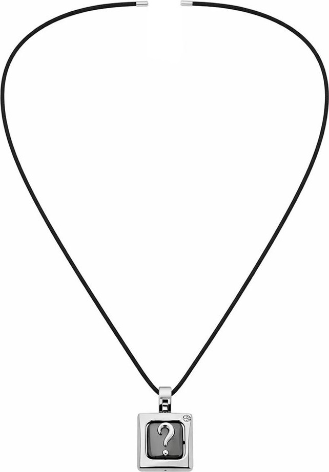 Morellato Halskette Grau Edelstahl