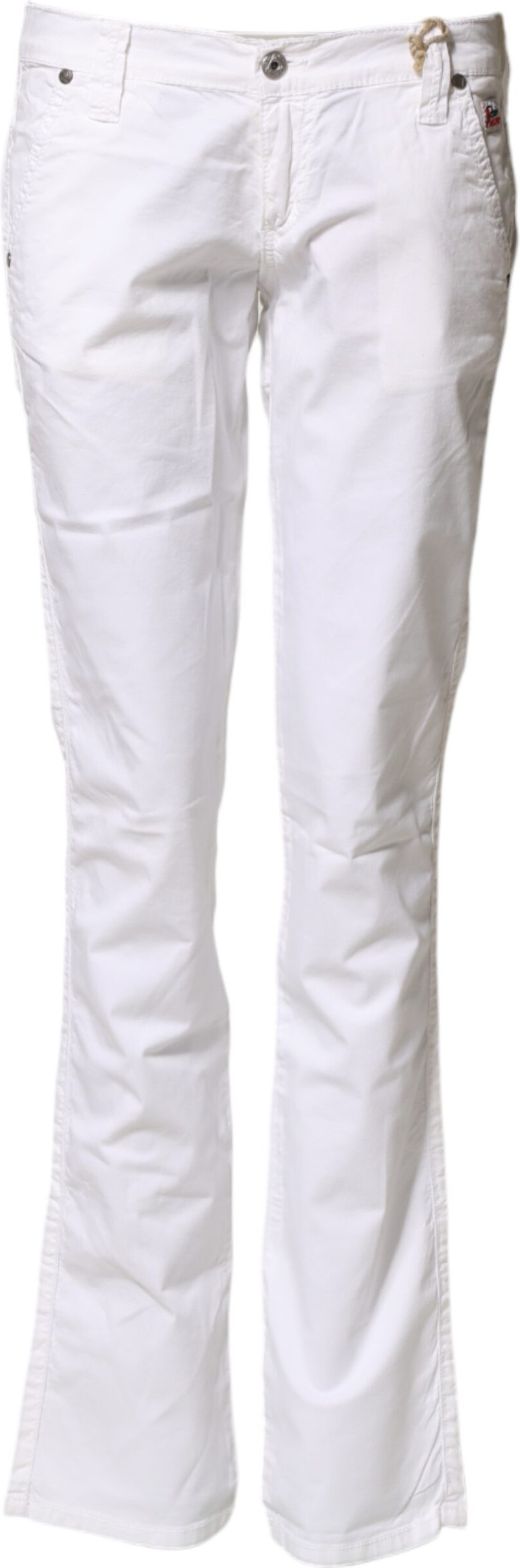 Weiße Low Waist Bootcut Schlagjeans von Roy Roger's