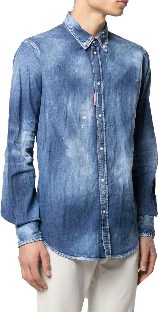 Blue Denim Shirt Dsquared2