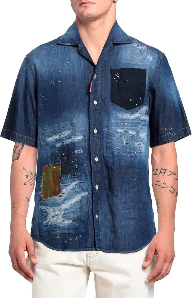 Blue Denim Shirt Dsquared2