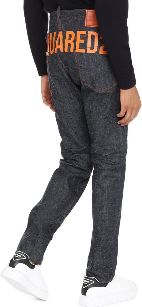 Blue Cotton Skinny Jeans Dsquared2