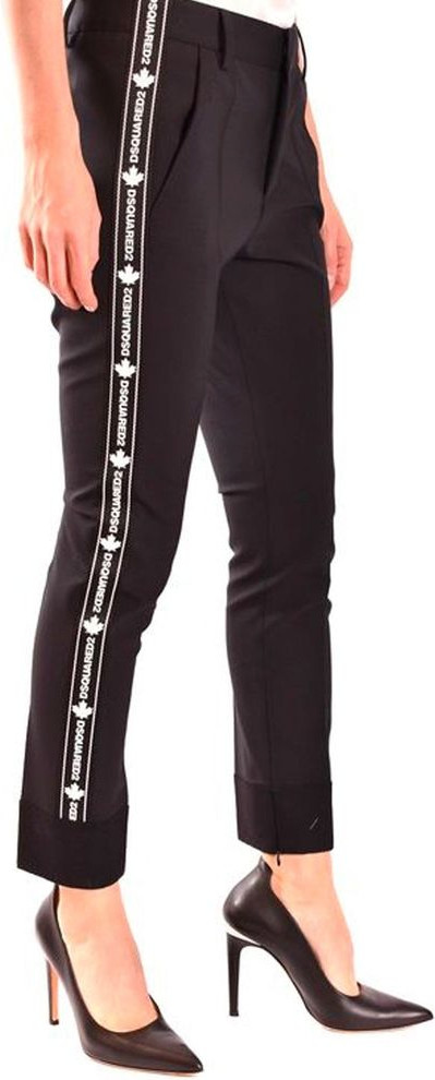 Schwarze Woll-Anzughose Dsquared2