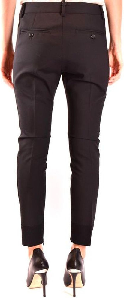 Schwarze Woll-Anzughose Dsquared2
