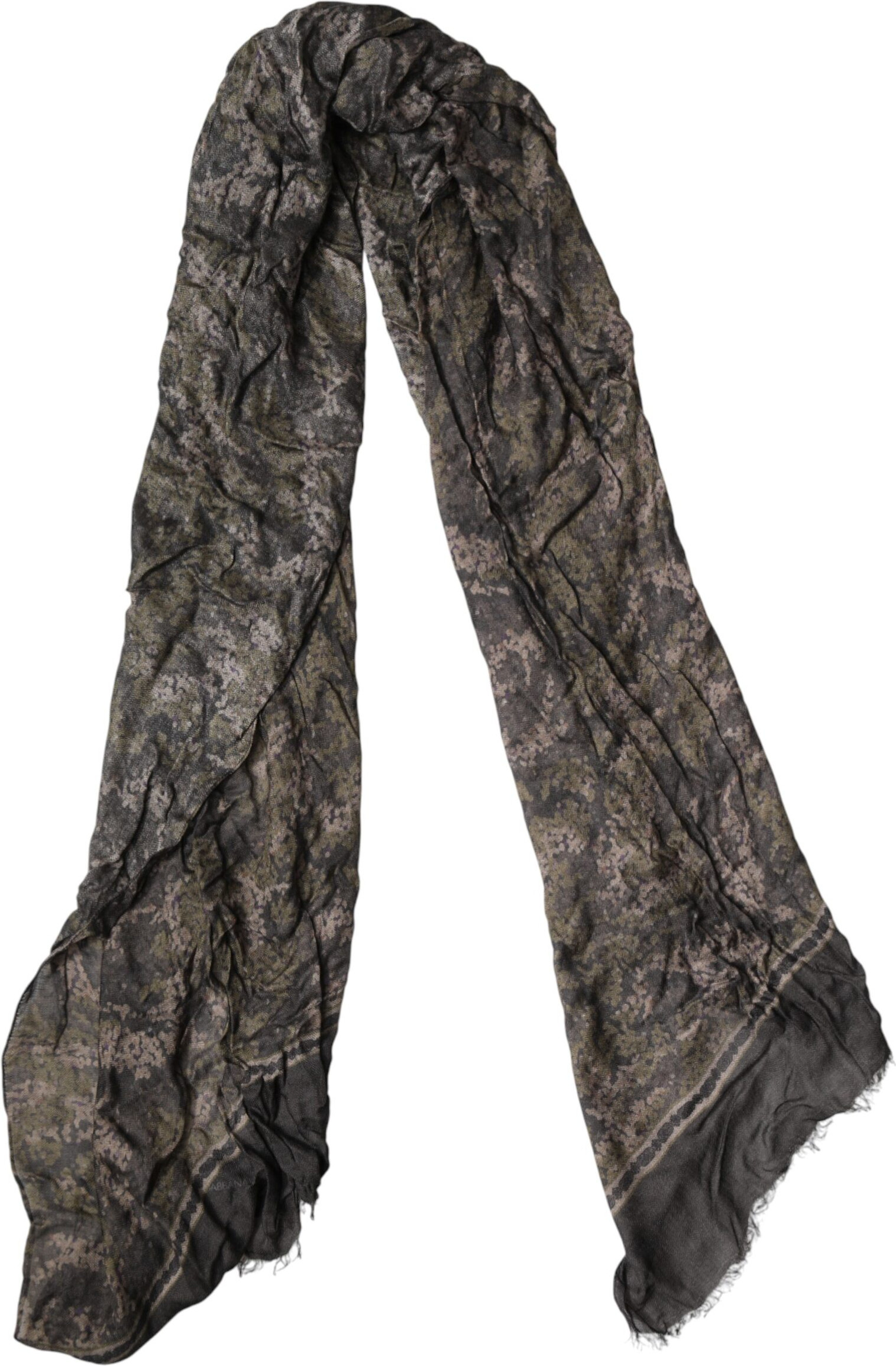 Brauner Camouflage Modal Herren Schal Dolce & Gabbana