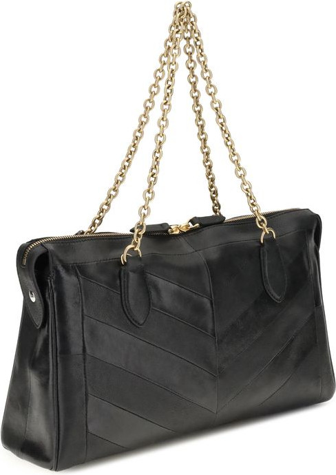 Black Calf Leather Bos Taurus Shoulder Bag Valentino Garavani