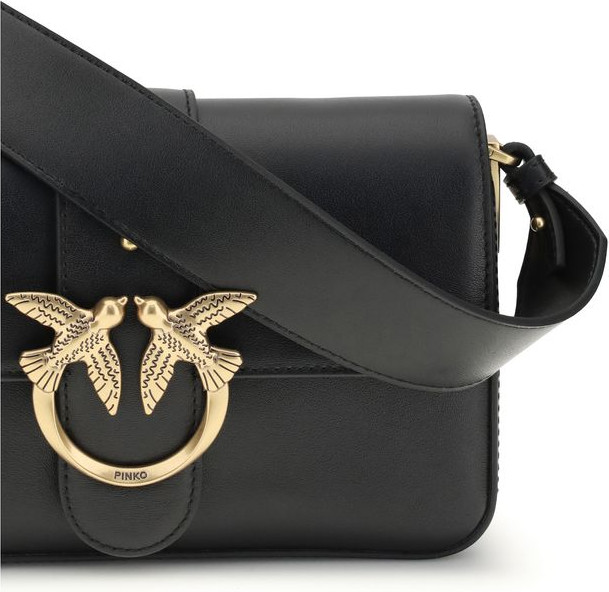 Black Calf Leather Bos Taurus Shoulder Bag