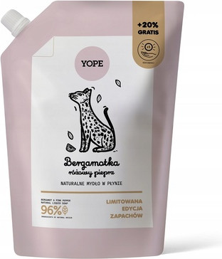 Жидкое мыло Yope Бергамот & Розовый перец (сменный блок)