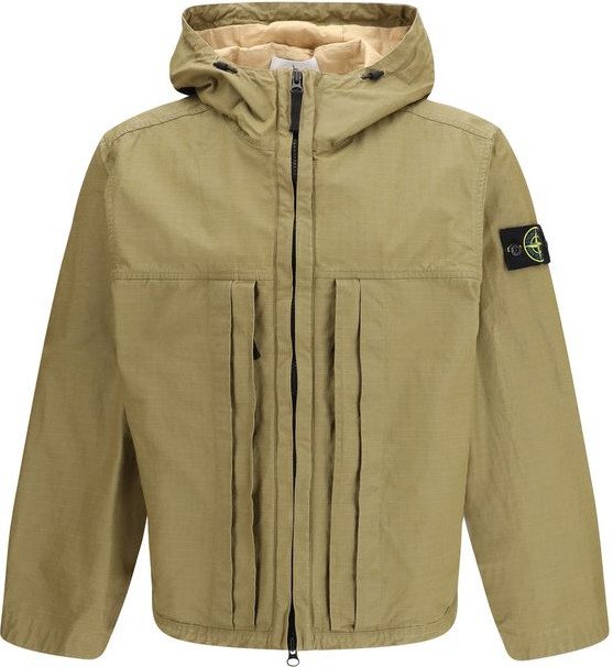 Bicolor Cotton Coat Stone Island