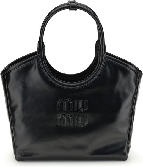 Сумка Miu Miu черная из телячьей кожи Bos Taurus