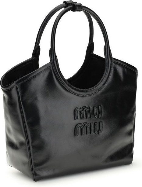Сумка Miu Miu черная из телячьей кожи Bos Taurus