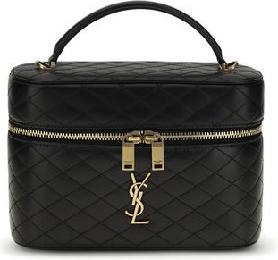 Saint Laurent Черная сумка на плечо из телячьей кожи Bos Taurus