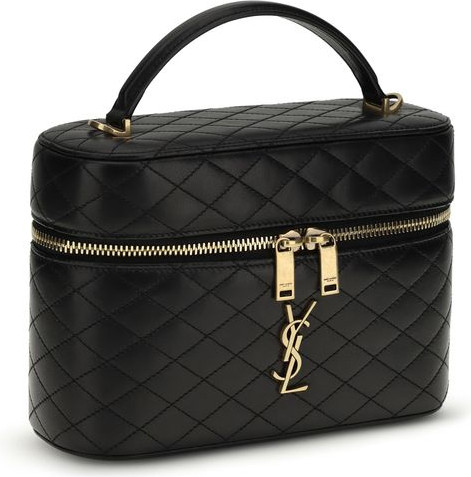 Saint Laurent Черная сумка на плечо из телячьей кожи Bos Taurus