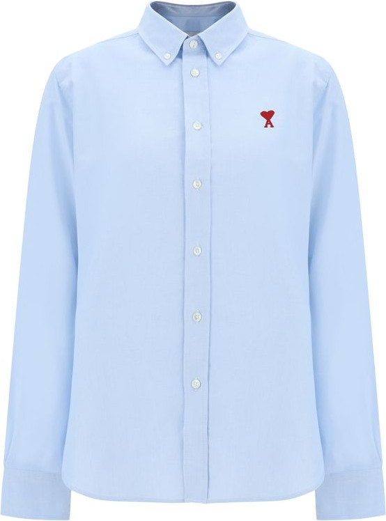 Blue Cotton Dress Shirt AMI Paris