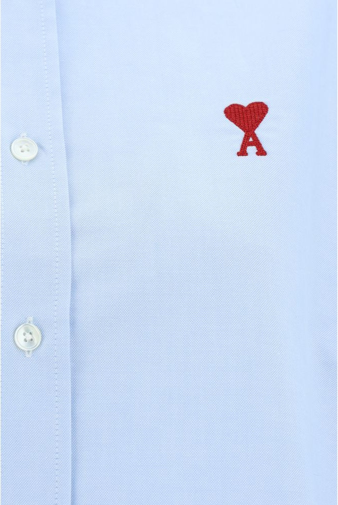 Blue Cotton Dress Shirt AMI Paris