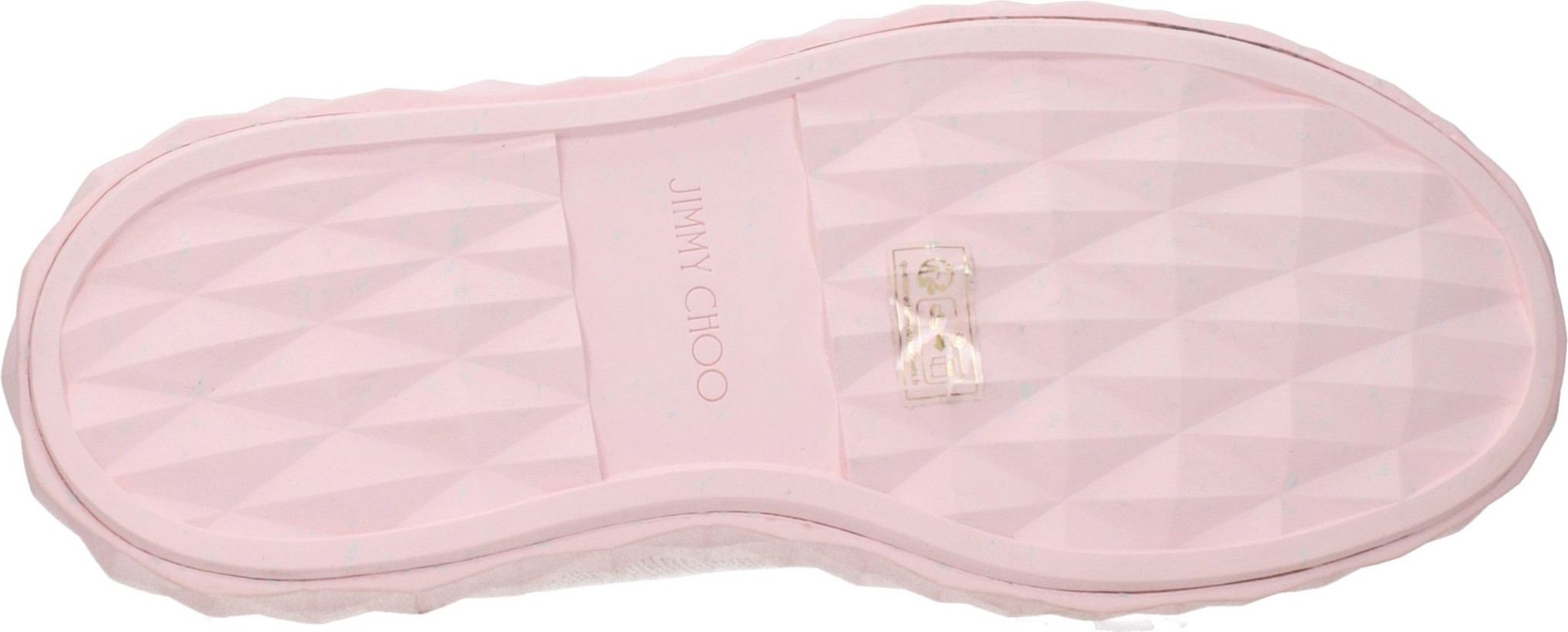 Pink Fabric Platform Sneakers by Jimmy Choo Eyewear
