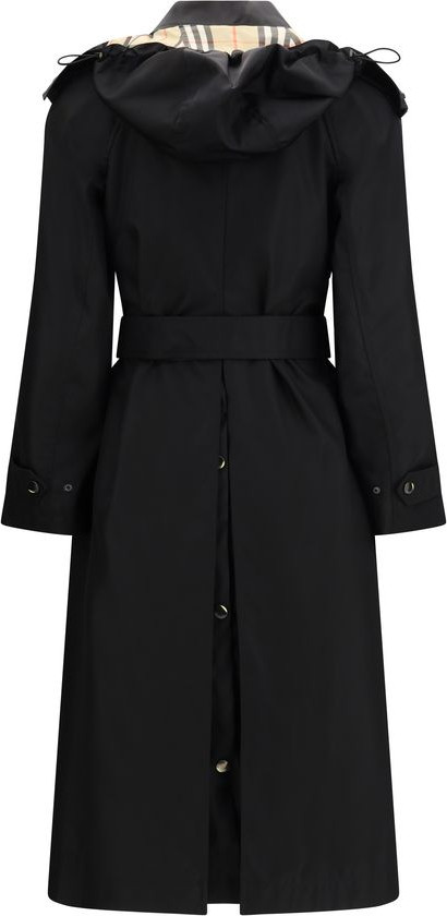 Черный нейлоновый тренч Burberry