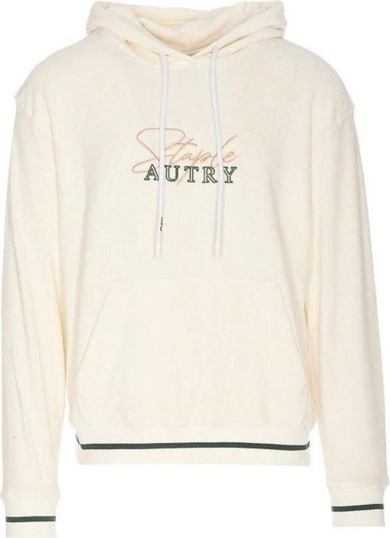 Белая хлопковая толстовка Autry