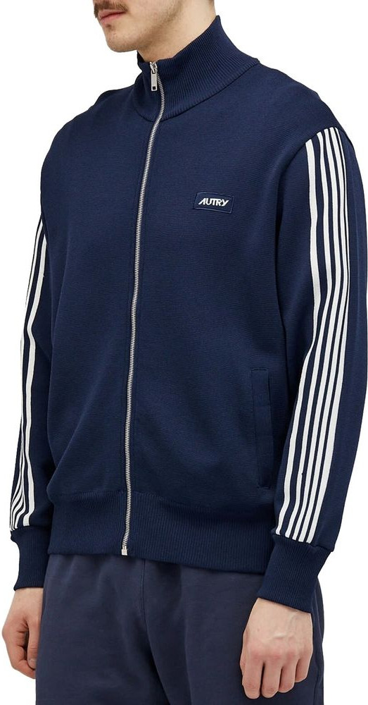 Blue Nylon Cardigan Autry