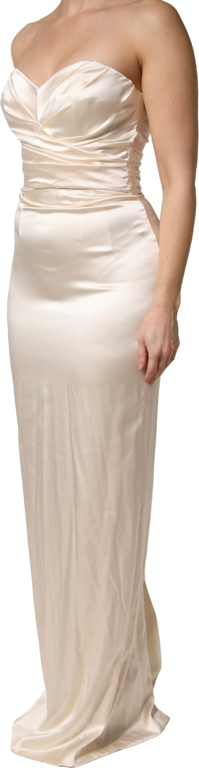 Weißes Etuikleid Maxi Dolce & Gabbana