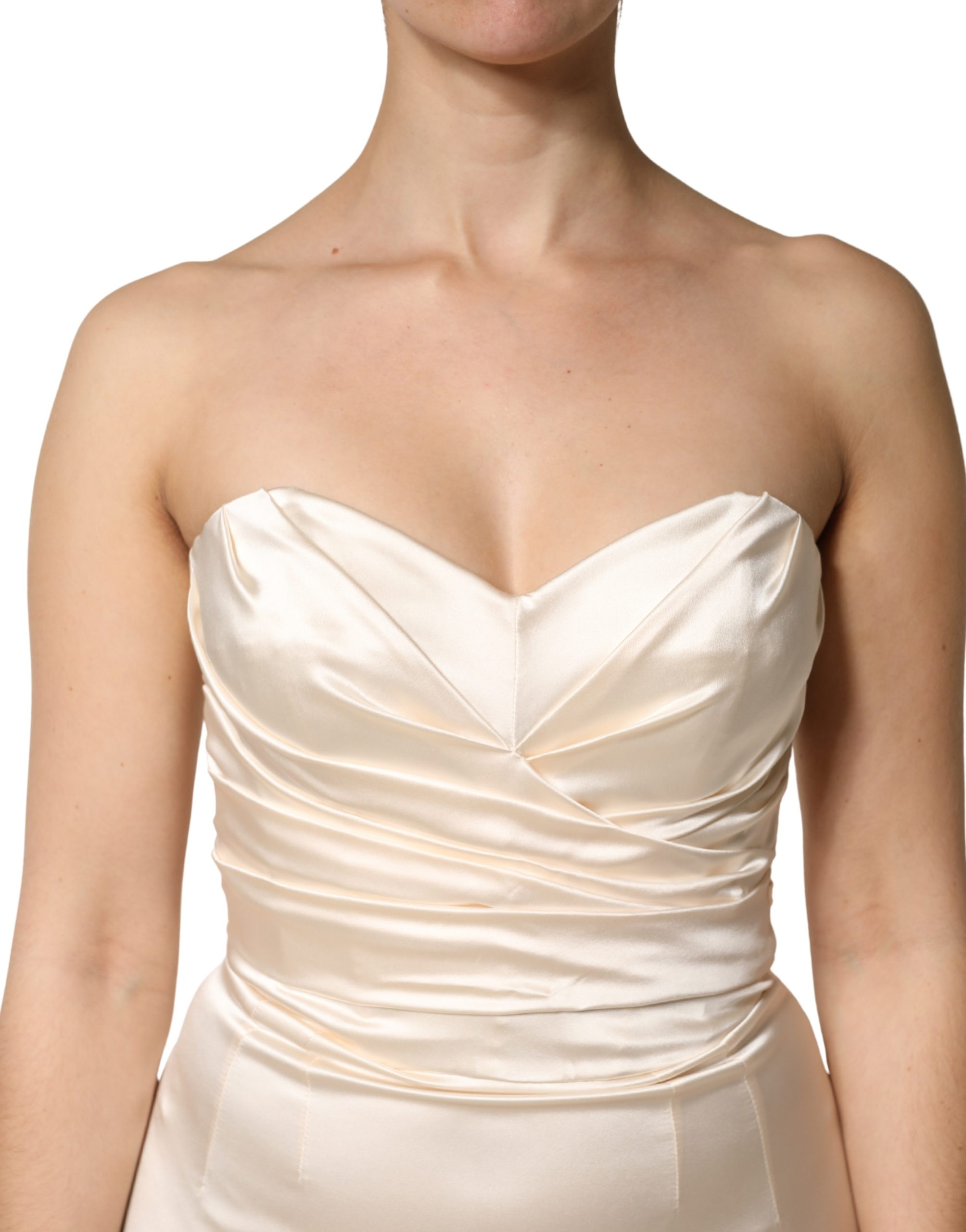 Weißes Etuikleid Maxi Dolce & Gabbana
