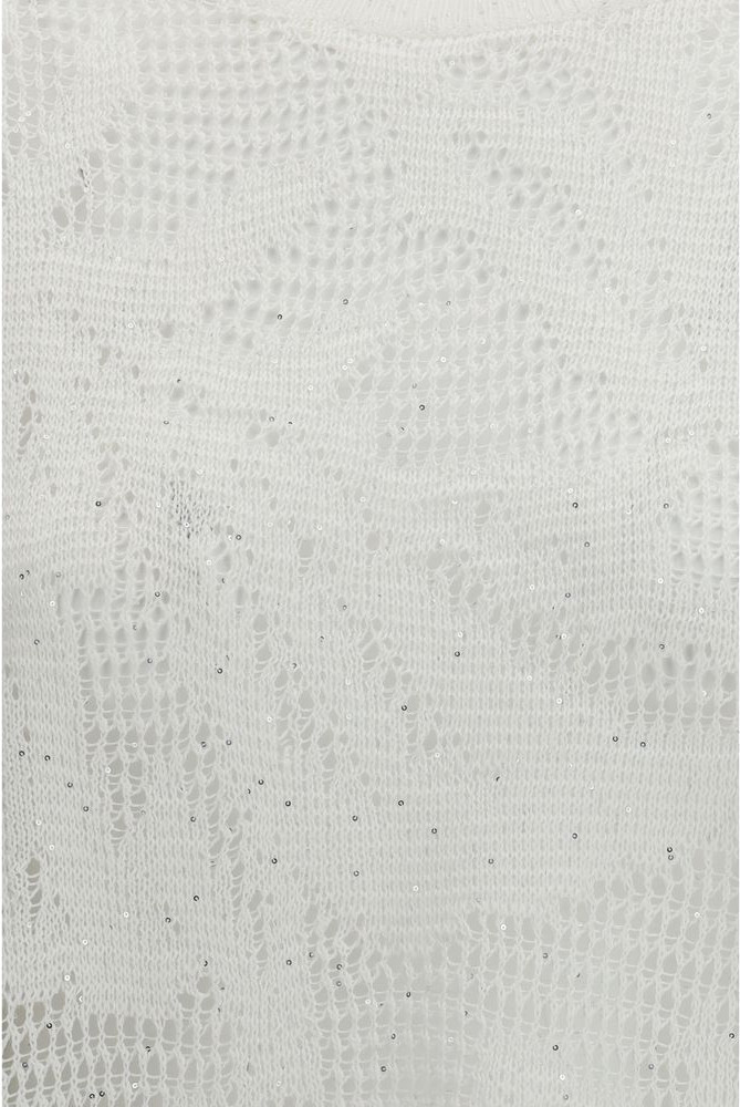 White Linen T-Shirt Brunello Cucinelli