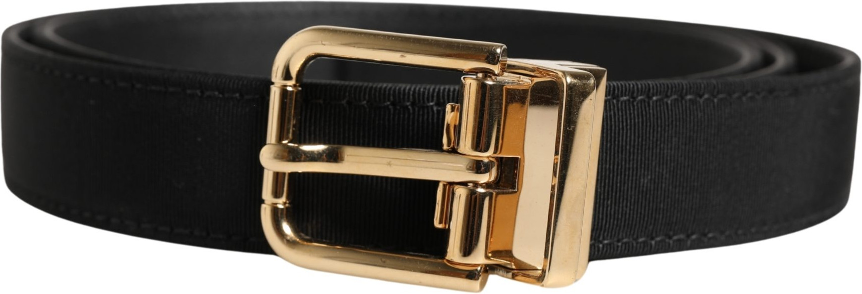 Black Viscose Leather Belt
