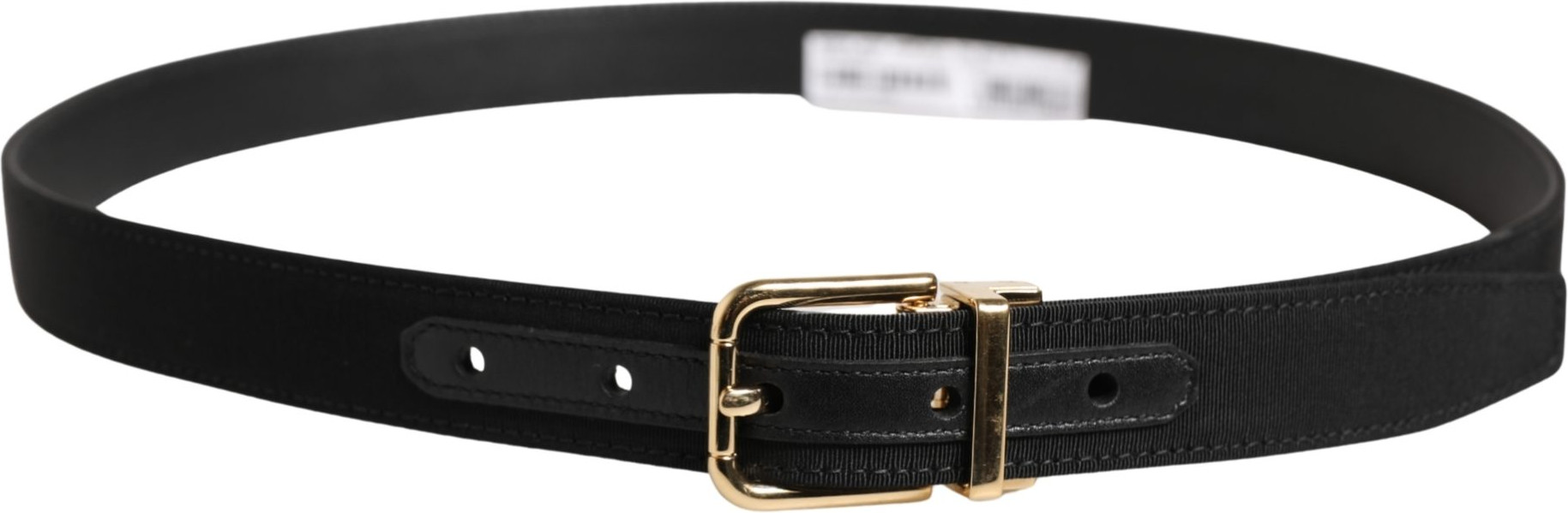 Black Viscose Leather Belt