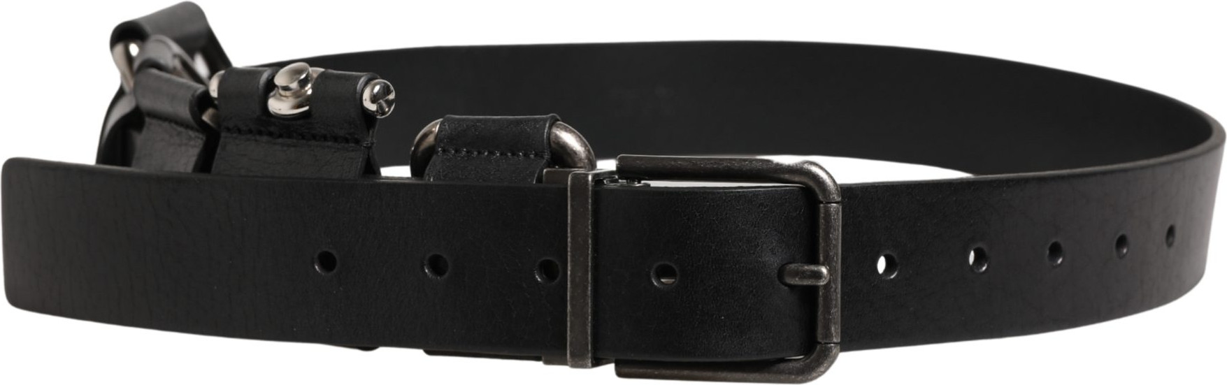 Black Calf Leather Belt
