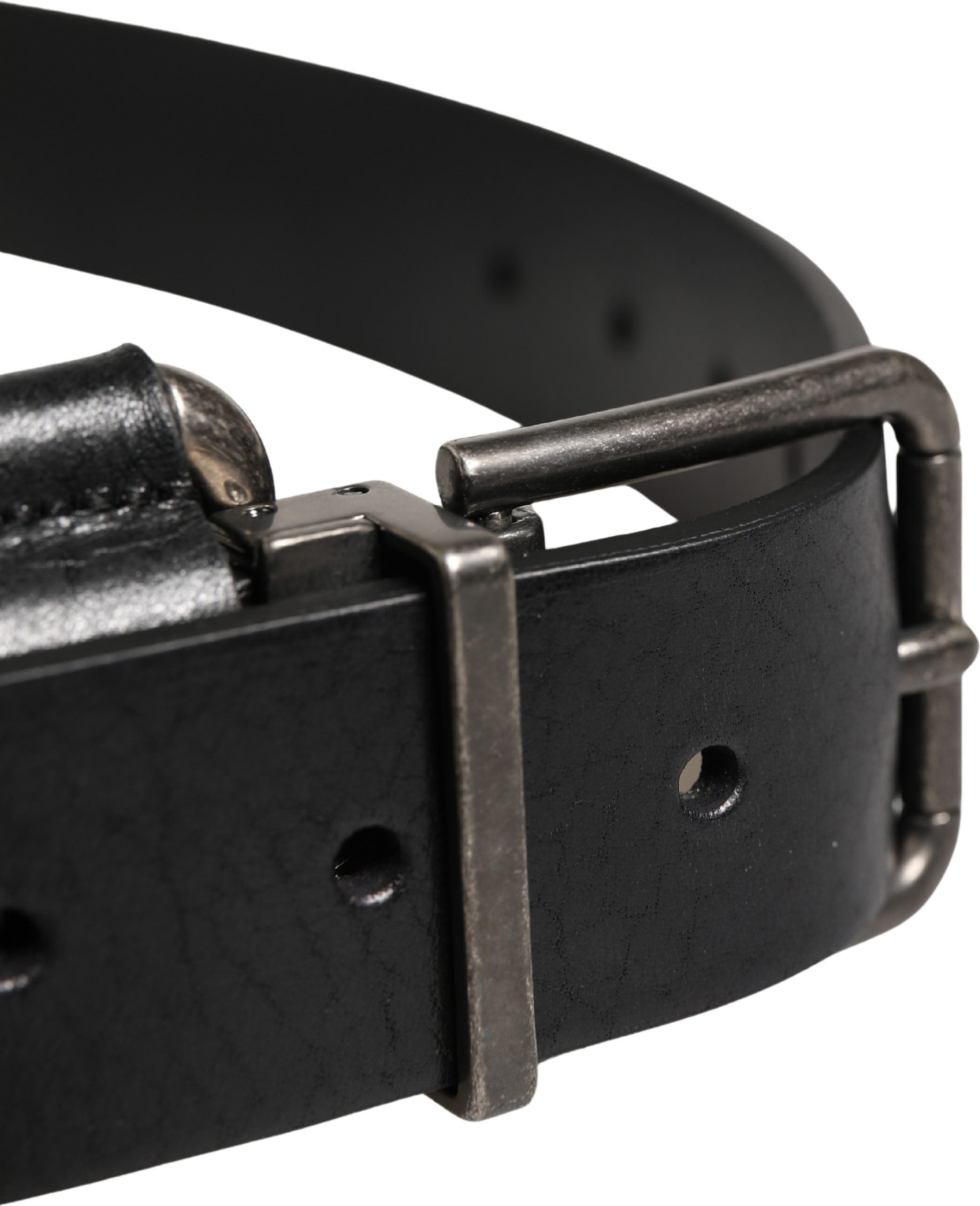Black Calf Leather Belt