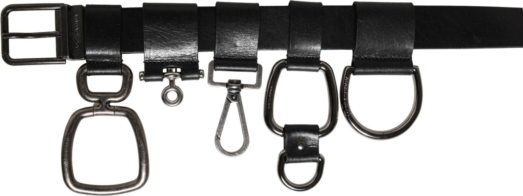 Black Calf Leather Belt