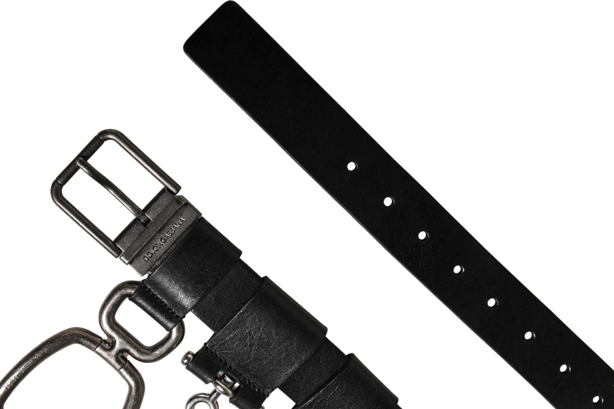 Black Calf Leather Belt