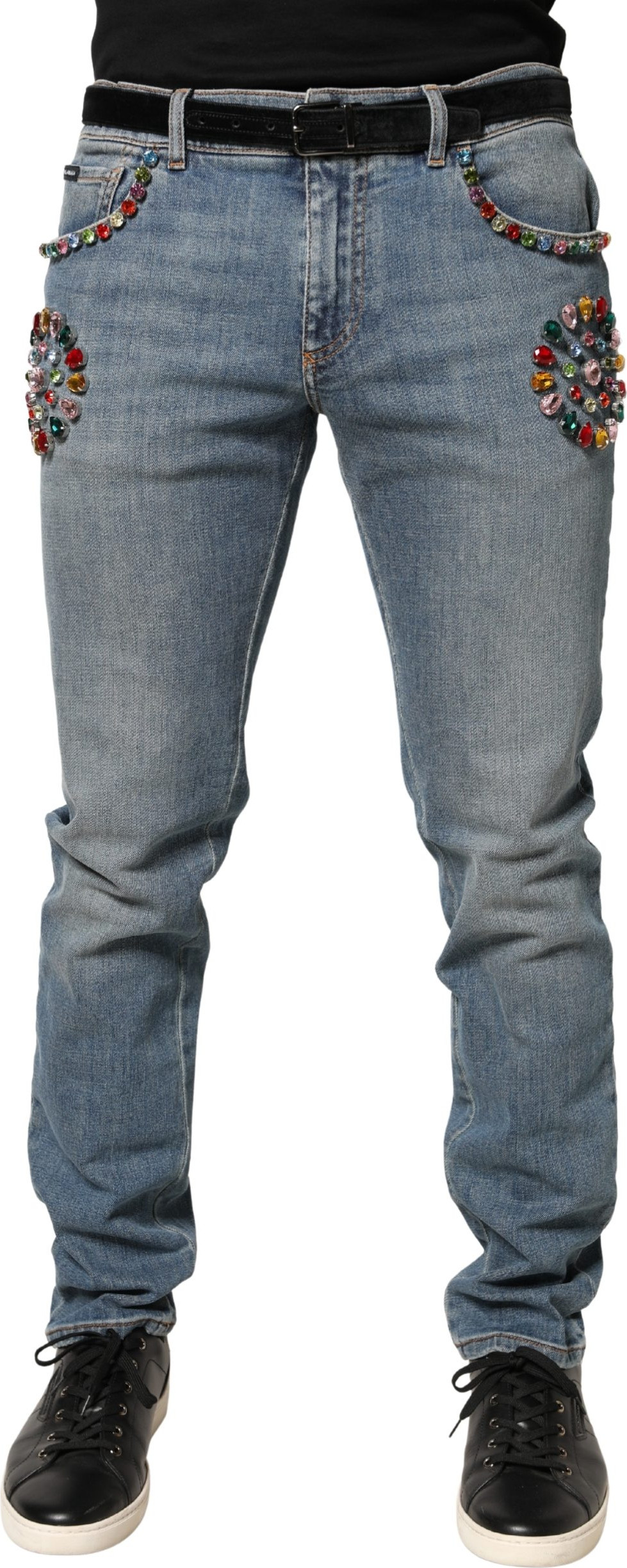 Loose Cotton Men Denim Jeans Dolce & Gabbana