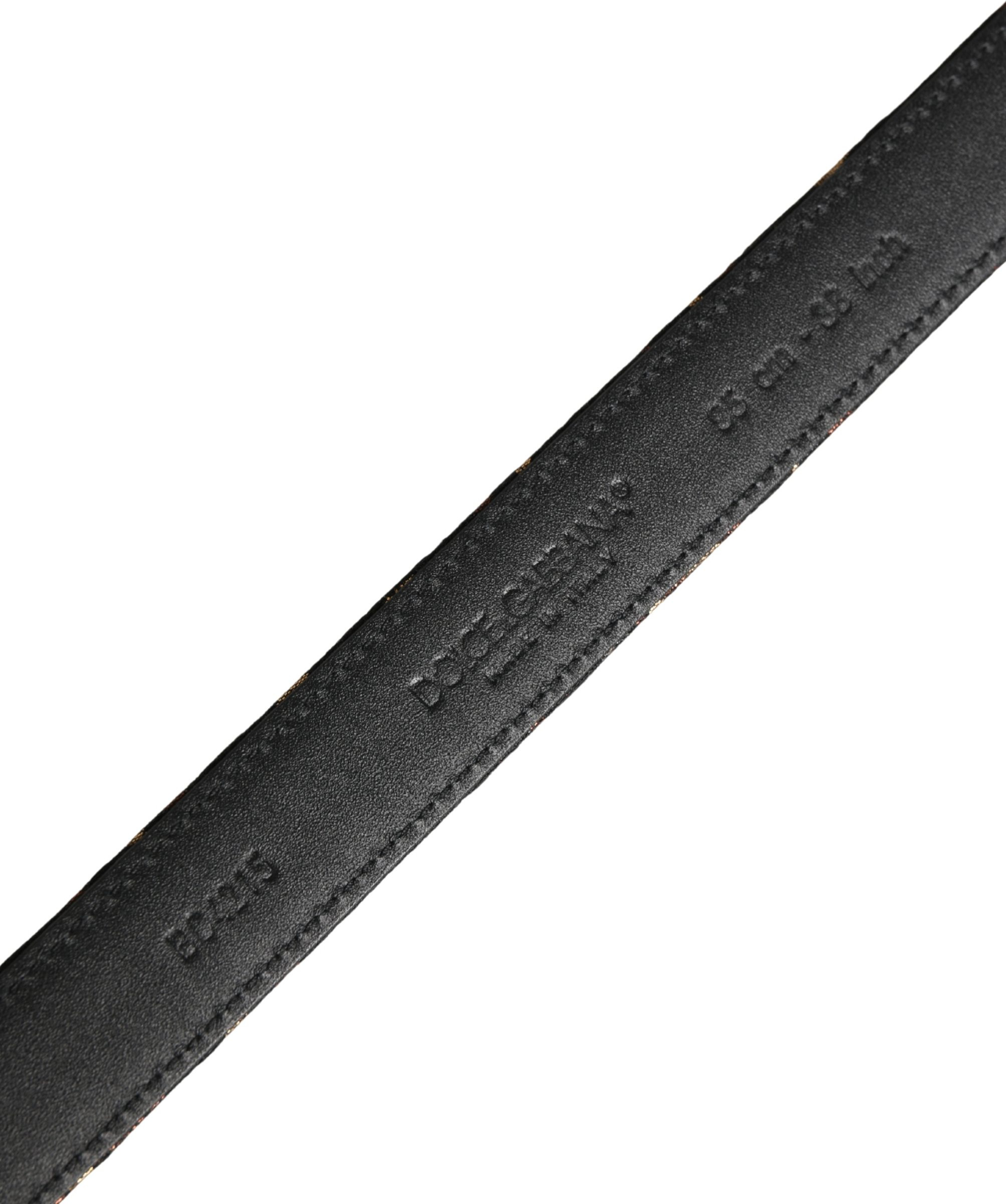 Multicolor Jacquard Gürtel mit silberner Metallschnalle