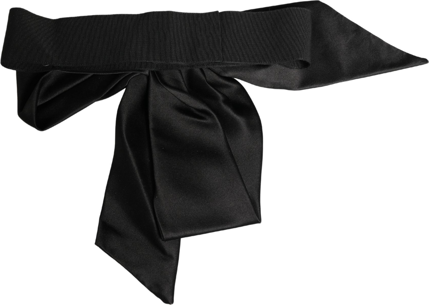 Sash Belt Dolce & Gabbana Black Silk Satin
