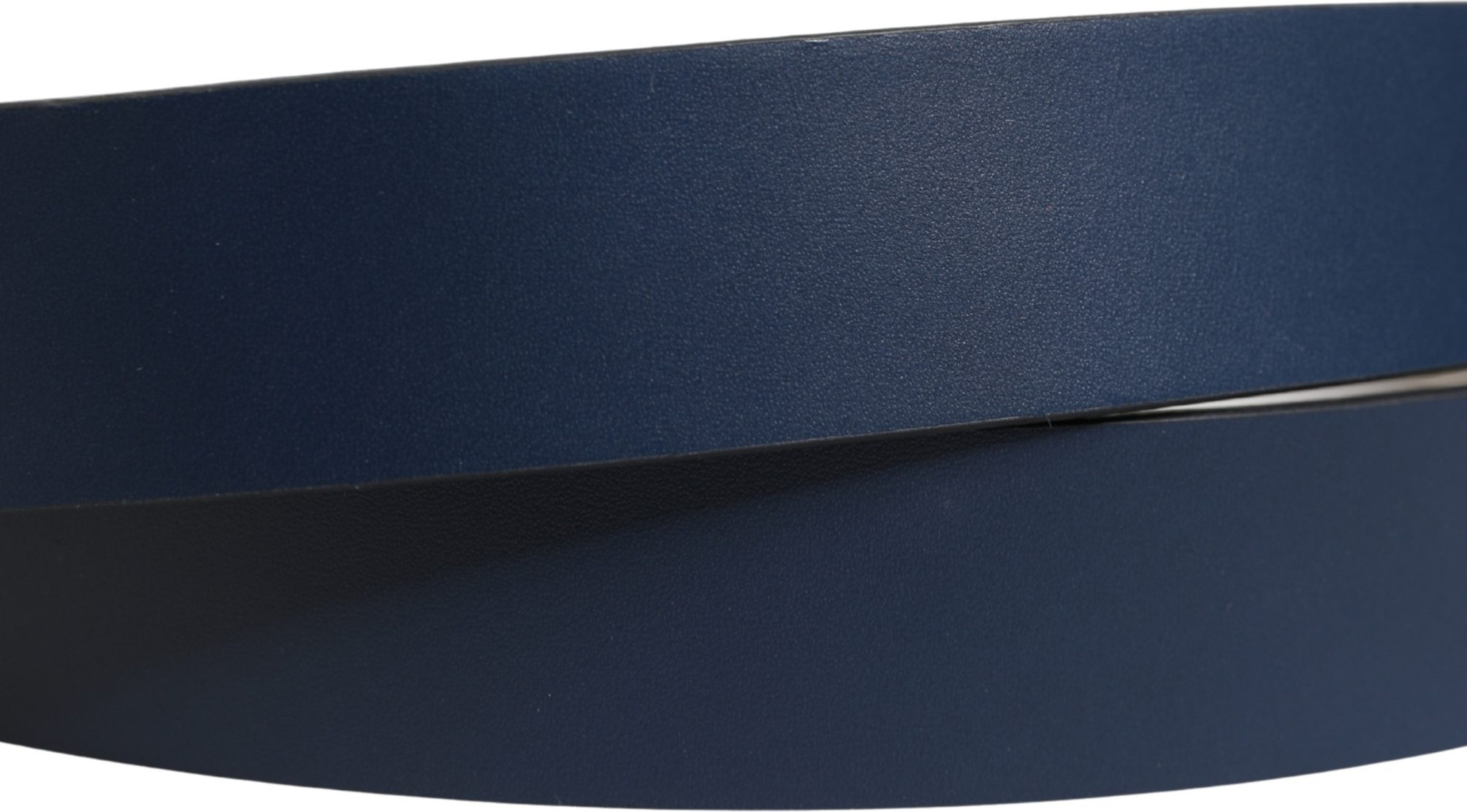 Dolce & Gabbana Blue Calfskin Leather Logo Metal Buckle Belt